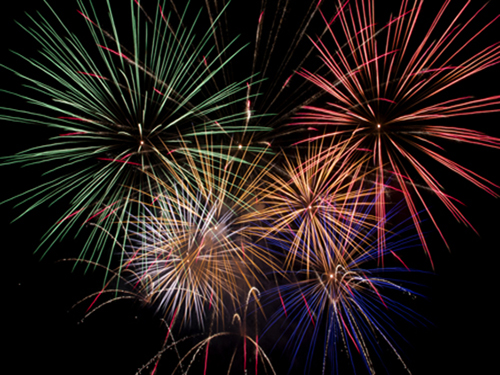 Foto fuegos artificiales